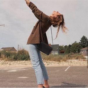 Madewell Caldwell Blazer in Mandell Plaid